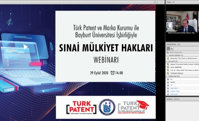 Türk Patent Birimi Artık Bayburt Üniversitesinde: Birimin İlk Faaliyeti Online Seminer Oldu