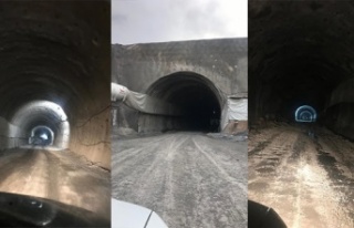 AK Parti Bayburt Milletvekili Battal tünel inşaatını...