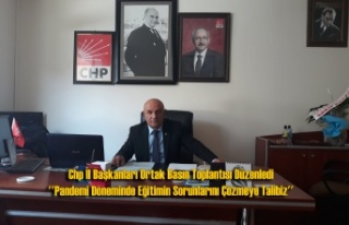 Chp İl Başkanları Ortak Basın Toplantısı Düzenledi...