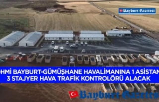DHMİ Bayburt-Gümüşhane Havalimanına 1 asistan,...