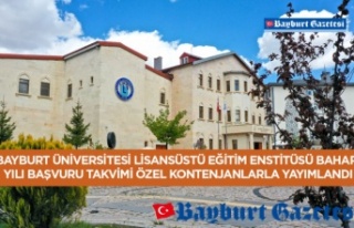 Bayburt Üniversitesi Lisansüstü Eğitim Enstitüsü...