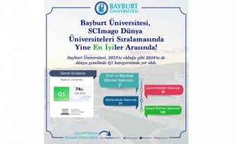 Bayburt Üniversitesi, 140 üniversite arasında 74. sırada