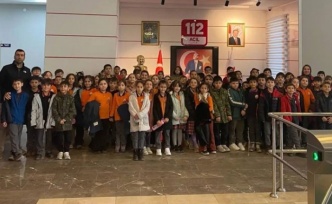 Şehit Cem Nuri Başgül öğrencileri 112 Acil Çağrı Merkezinde