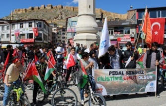 Anadolu Gençlik Derneği Filistin için pedal çevirdi