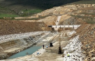 Yelpınar Göleti inşaatında çalışmalar devam ediyor